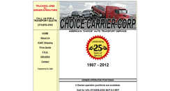 Desktop Screenshot of choicecarriercorp.com